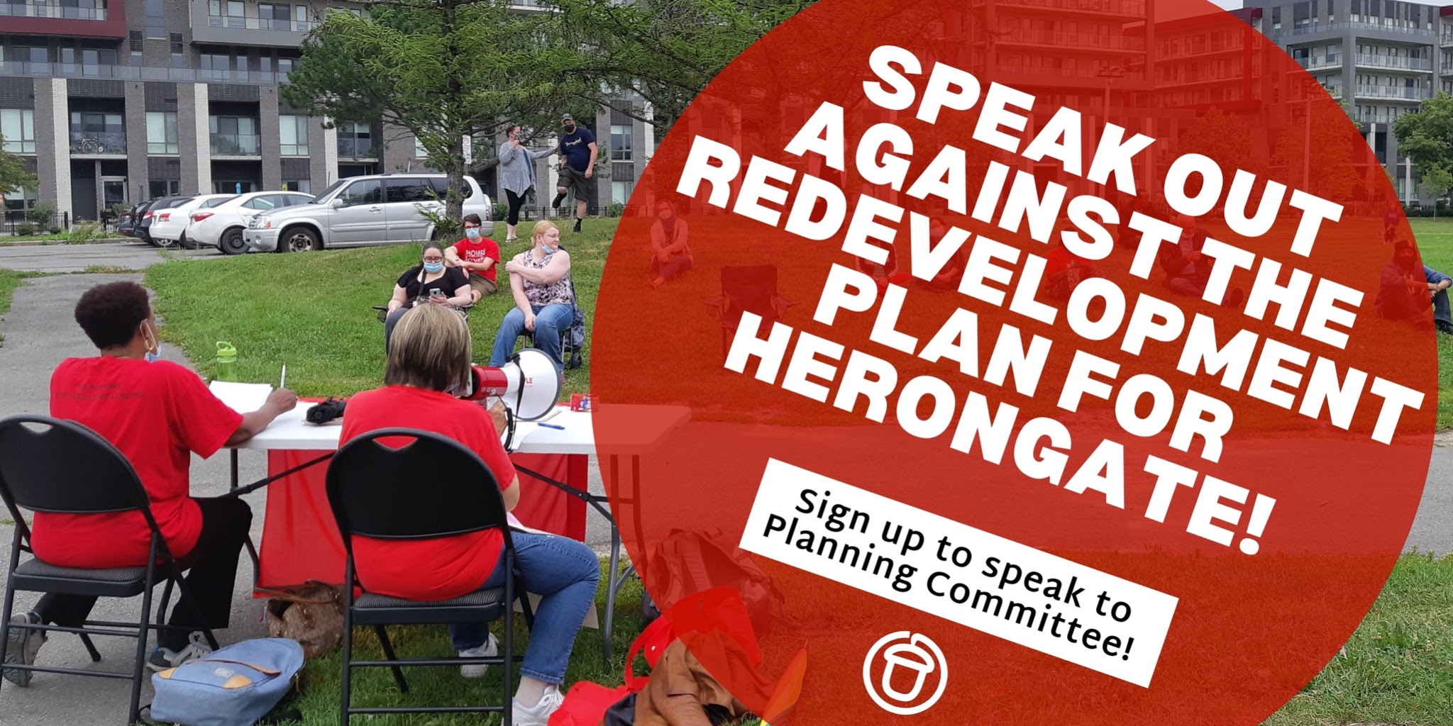OTT Speak out against the redevelopment plan for Herongate! action banner